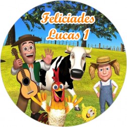 Oblea Canciones Animales de la Granja de Zenon