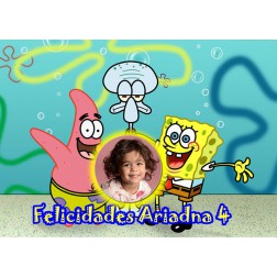 Oblea Bob Esponja Montaje con Foto - Dina4