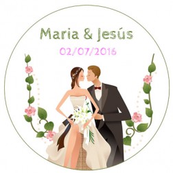 Oblea Galletas Boda nº6
